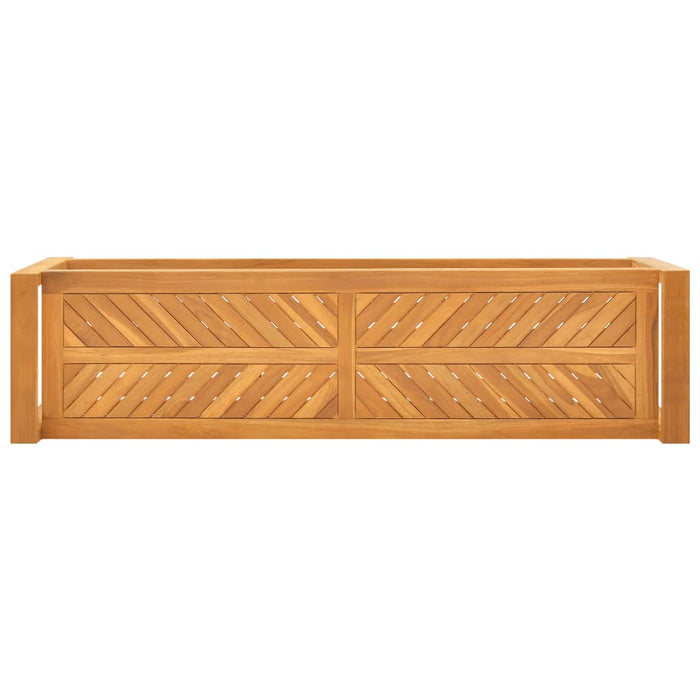Sitzbank 120 cm Massivholz Teak