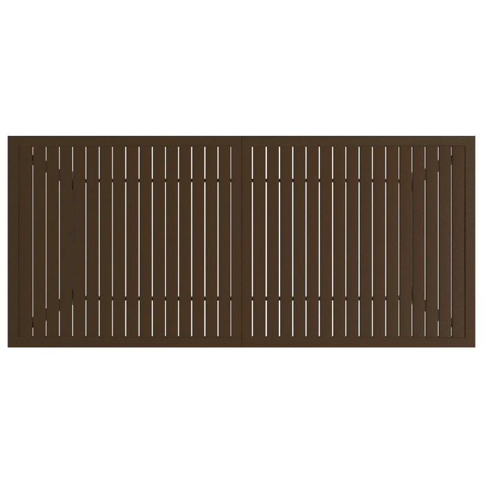 Gartentisch Braun 190x80x72 cm Stahl
