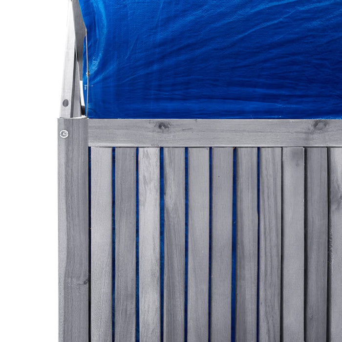 Aufbewahrungstruhe mit Rankgitter 99x55x160cm Massivholz Akazie