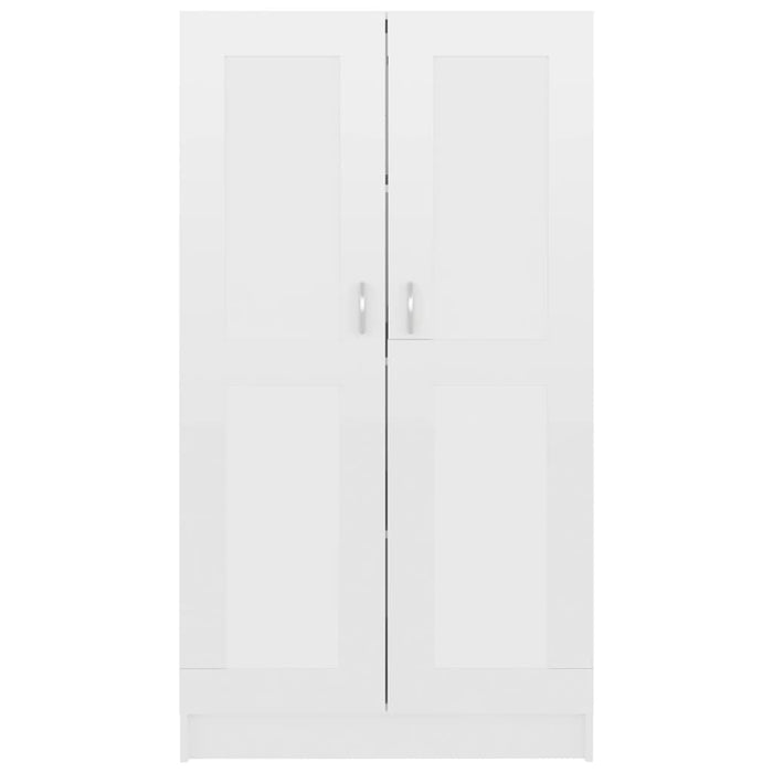 Bücherschrank Hochglanz-Weiß 82,5x30,5x150 cm Holzwerkstoff