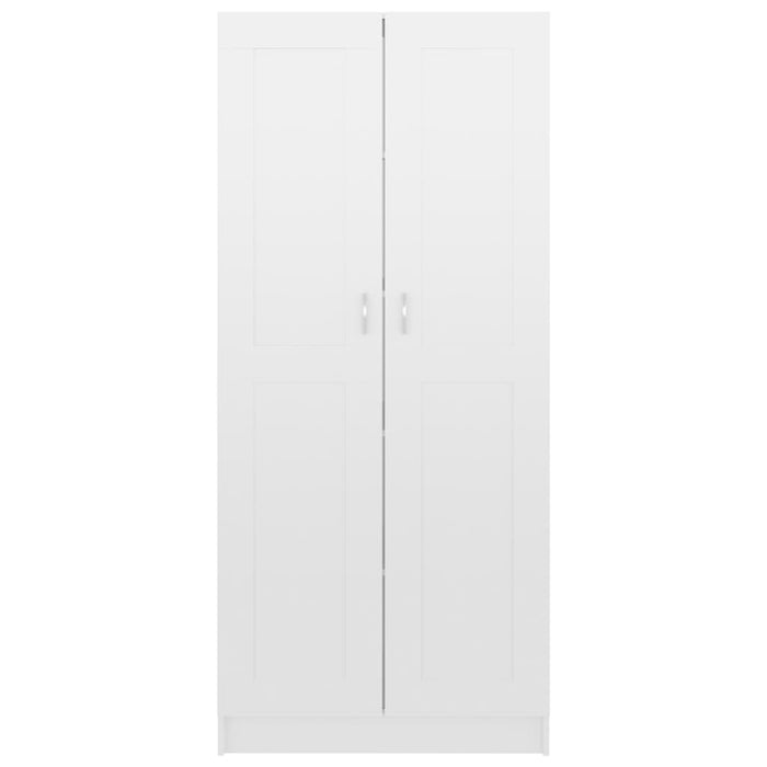 Bücherschrank Hochglanz-Weiß 82,5x30,5x185,5 cm Holzwerkstoff
