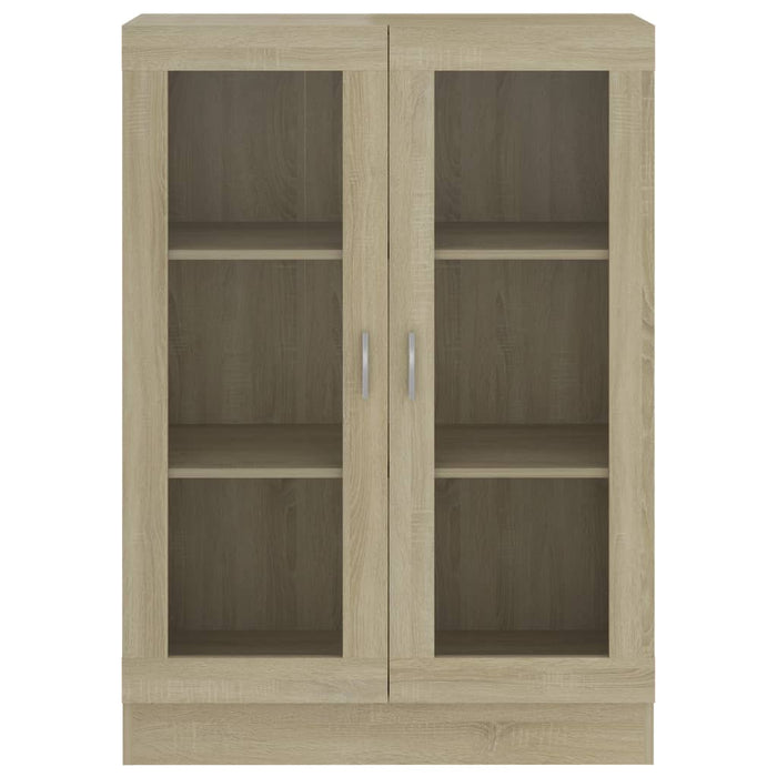 Vitrinenschrank Sonoma-Eiche 82,5x30,5x115 cm Holzwerkstoff