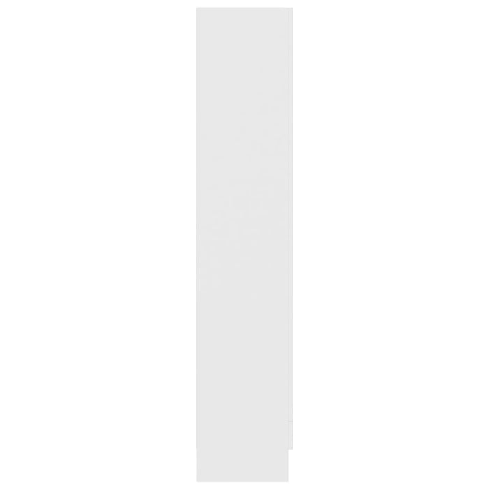 Vitrinenschrank Weiß 82,5x30,5x150 cm Spanplatte