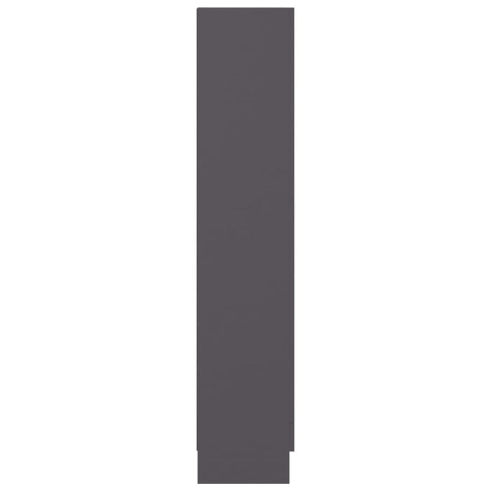 Vitrinenschrank Grau 82,5x30,5x150 cm Holzwerkstoff