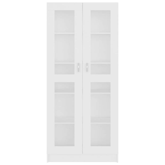 Vitrinenschrank Weiß 82,5x30,5x185,5 cm Holzwerkstoff