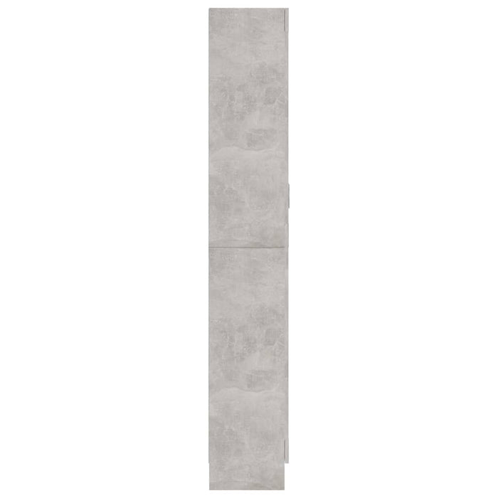 Vitrinenschrank Betongrau 82,5x30,5x185,5 cm Holzwerkstoff