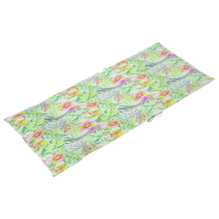 Gartenstuhlauflagen für Hochlehner 6Stk. Blattmuster 120x50x3cm