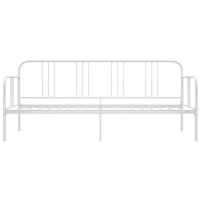 Schlafsofa Bettgestell Weiß Metall 90x200 cm