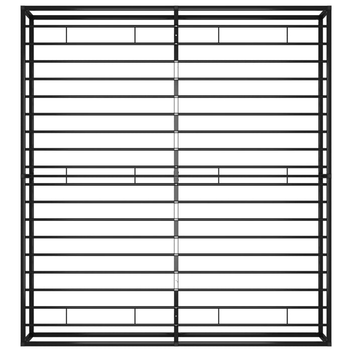 Bettgestell Schwarz Metall 140x200 cm
