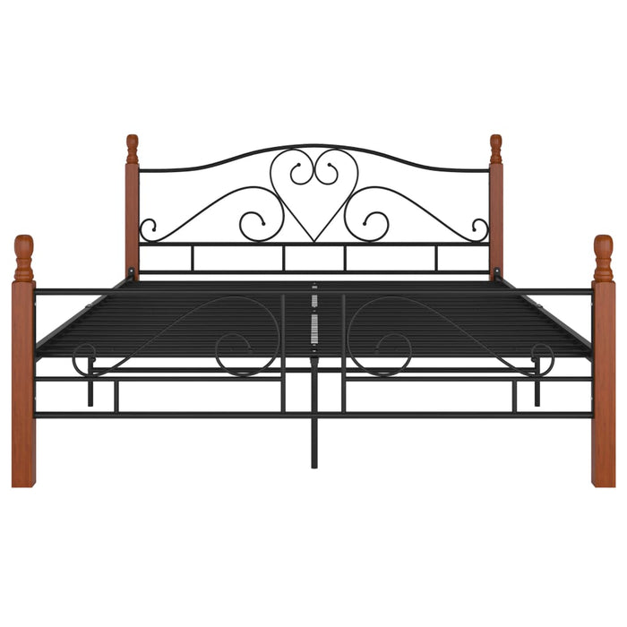 Bettgestell Schwarz Metall 160x200 cm