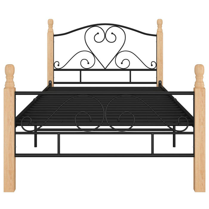 Bettgestell Schwarz Metall 90x200 cm