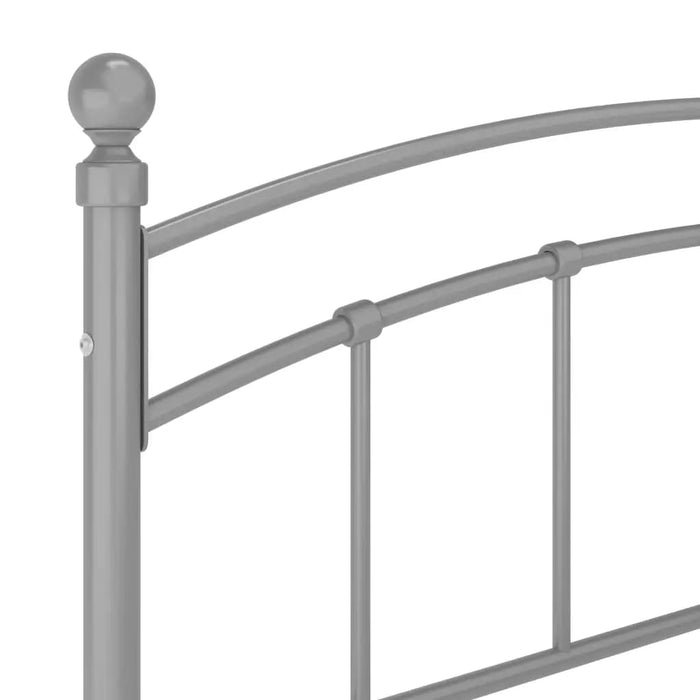 Bettgestell Grau Metall 200x200 cm