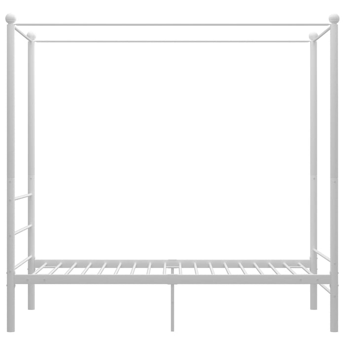 Himmelbett Weiß Metall 90x200 cm