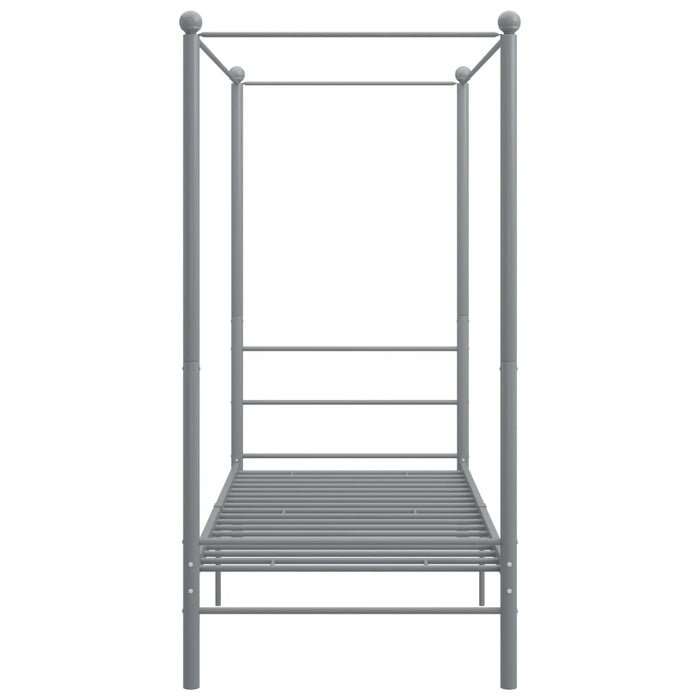 Himmelbett Grau Metall 100x200 cm