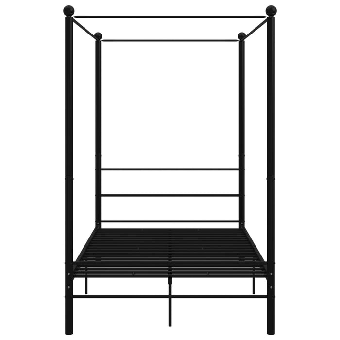 Himmelbett Schwarz Metall 120x200 cm
