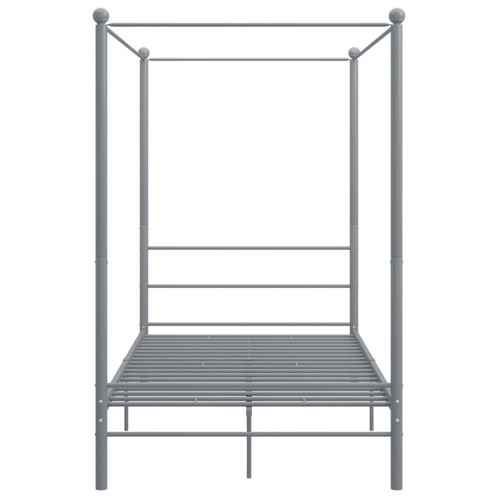 Himmelbett Grau Metall 120x200 cm