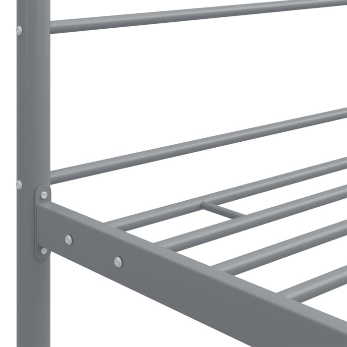 Himmelbett Grau Metall 120x200 cm