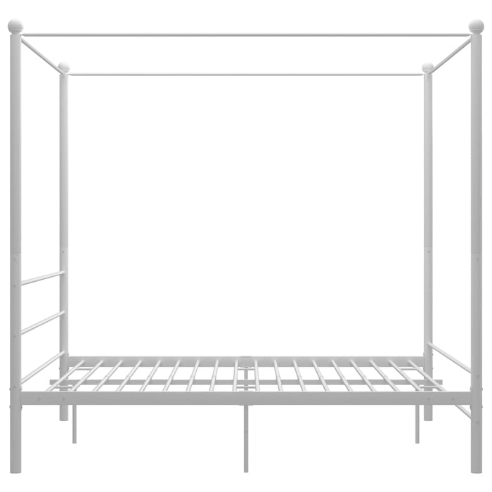 Himmelbett Weiß Metall 160x200 cm