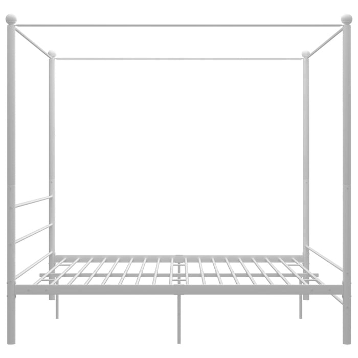 Himmelbett Weiß Metall 200x200 cm