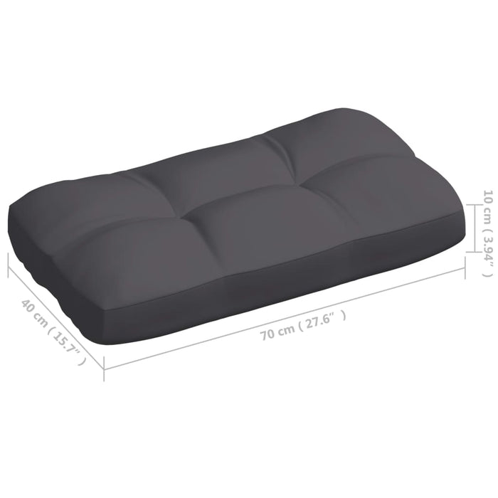 Palettensofa-Auflagen 7 Stk. Anthrazit