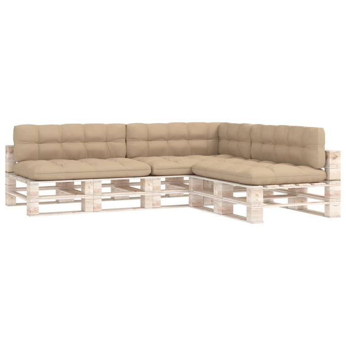 Pallet sofa cushions 7 pieces beige