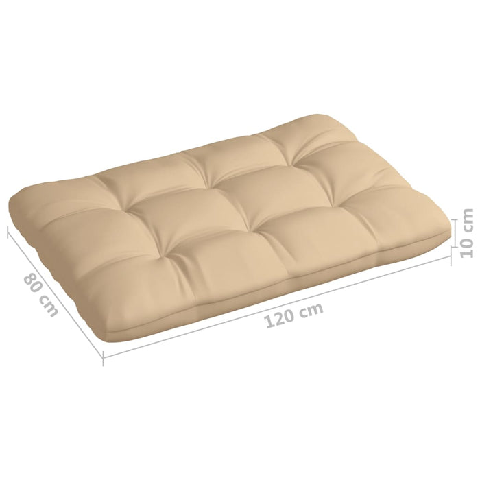 Pallet sofa cushions 7 pieces beige