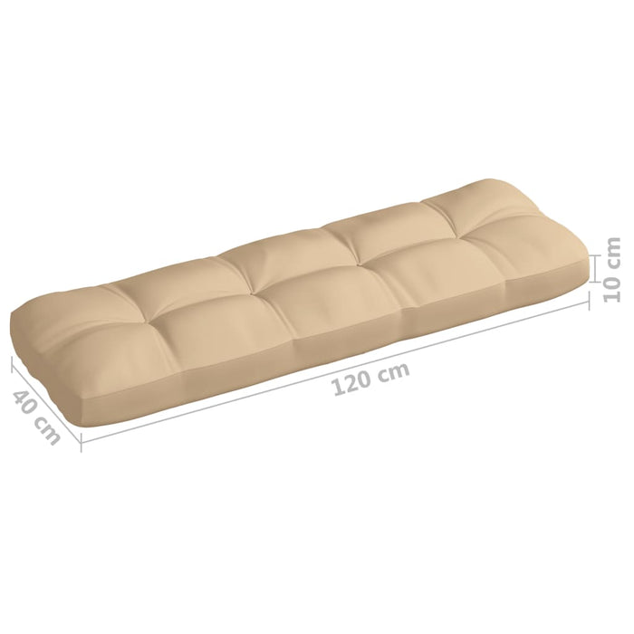 Pallet sofa cushions 7 pieces beige