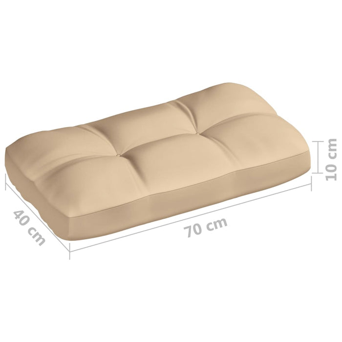Pallet sofa cushions 7 pieces beige