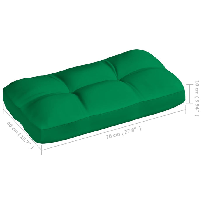 Pallet sofa cushions 7 pcs. Green
