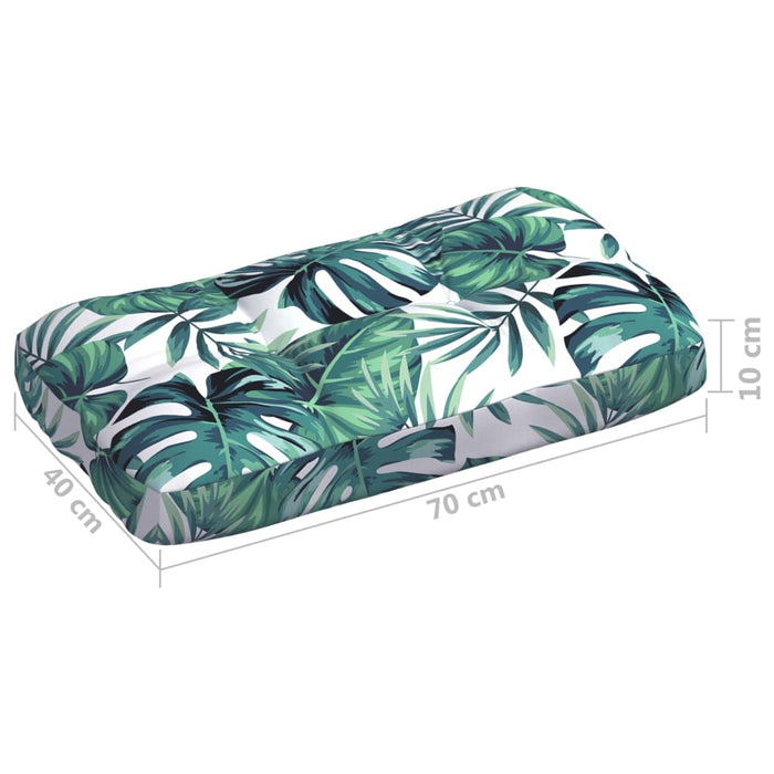 Palettensofa-Auflagen 7 Stk. Blattmuster