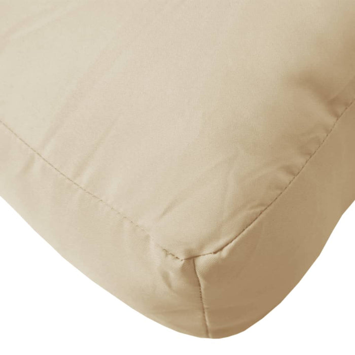 Pallet cushion 2 pieces. Beige fabric