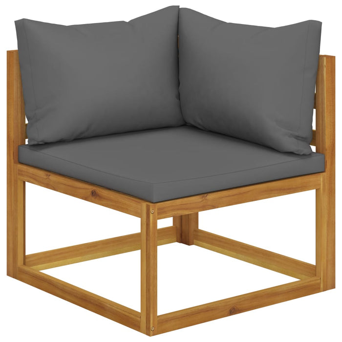 Gartenlounge Olivia mit Sessel und Auflagen aus Massivholz Akazie
