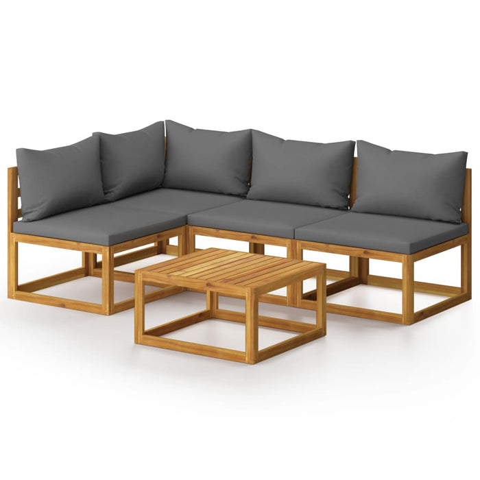 Garten-Lounge-Set Olivia-Ella mit Auflagen Massivholz Akazie