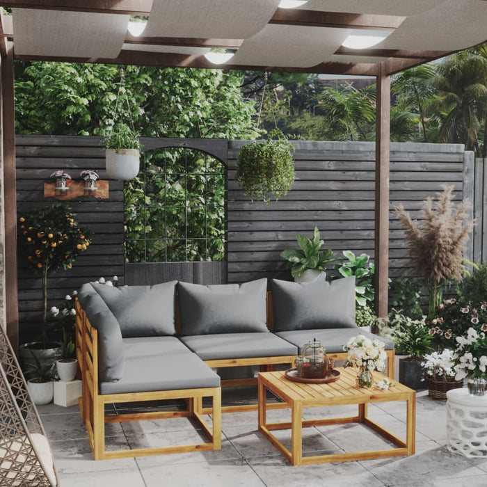 Garten-Lounge-Set Olivia-Ella mit Auflagen Massivholz Akazie