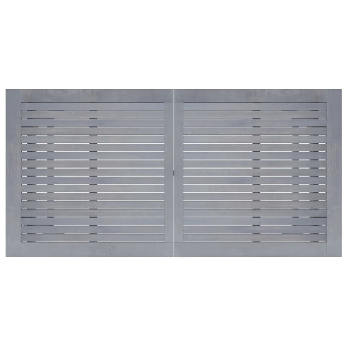 5-tlg. Garten-Essgruppe Grau Massivholz Akazie