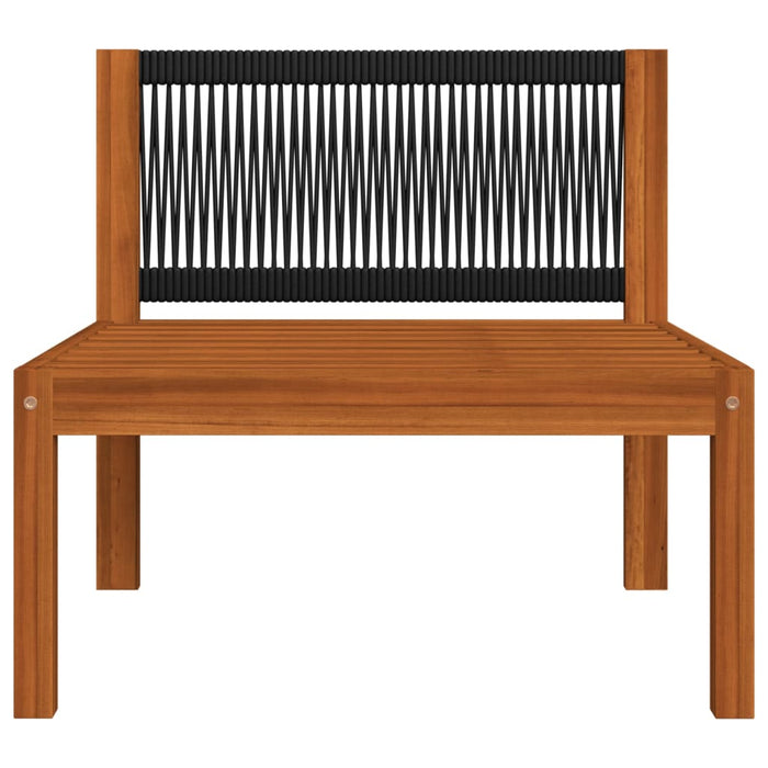 6-tlg. Garten-Lounge-Set mit Kissen Cremeweiß Massivholz Akazie