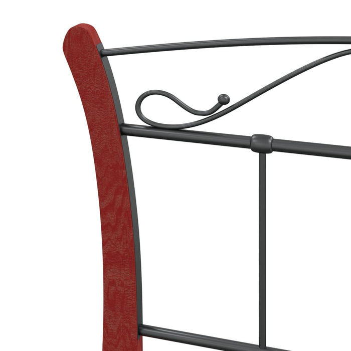 Bettgestell Schwarz Metall 100x200 cm