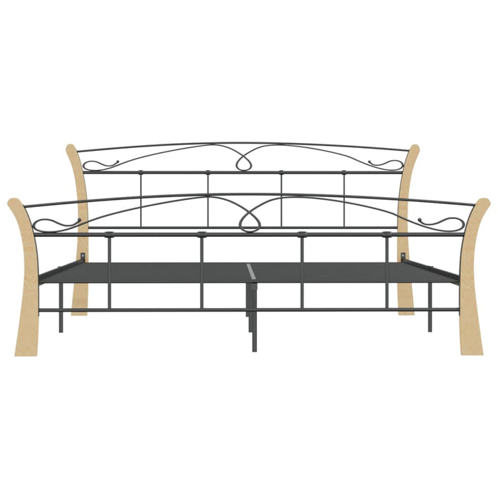 Bettgestell Schwarz Metall 180x200 cm