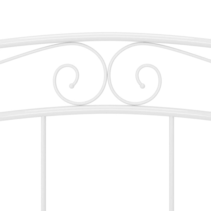 Bett Weiß Metall 140x200 cm