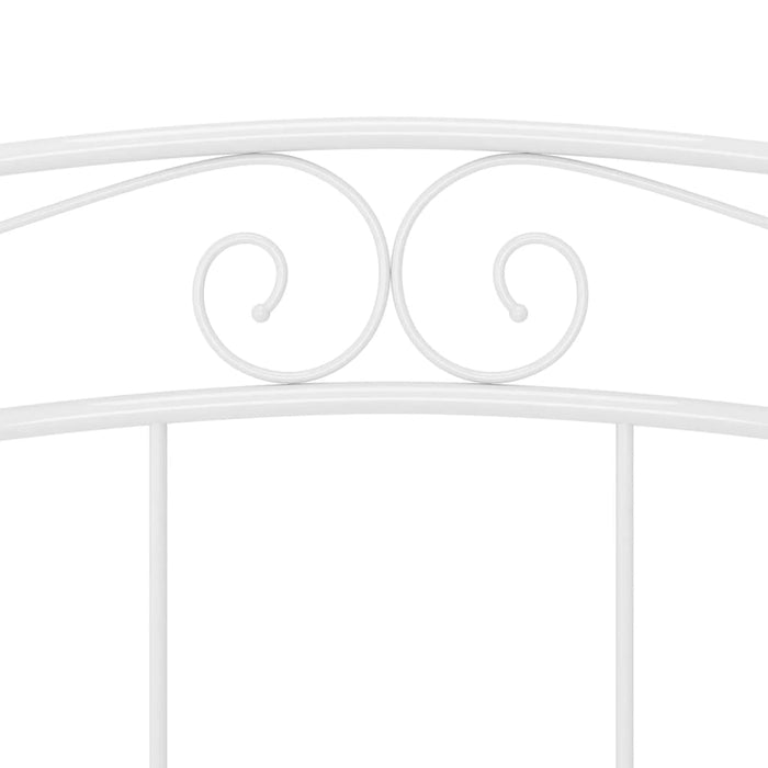 Bett Weiß Metall 200x200 cm