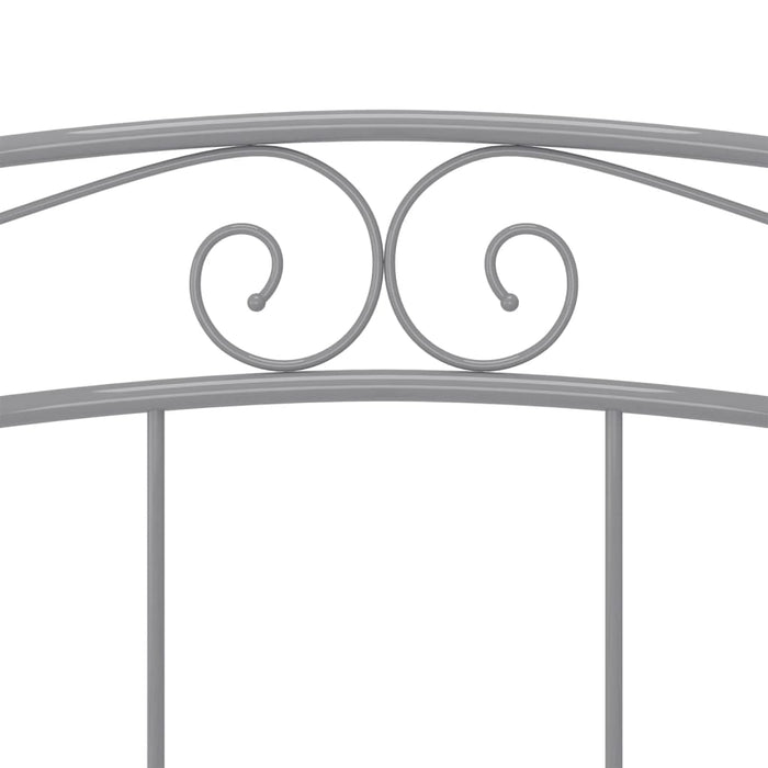 Bett Grau Metall 200x200 cm