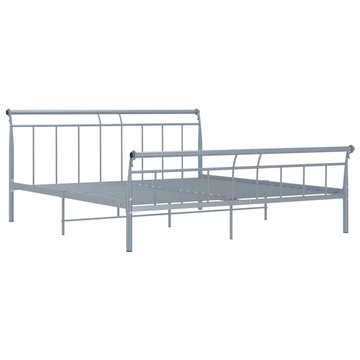 Bettgestell Grau Metall 160x200 cm