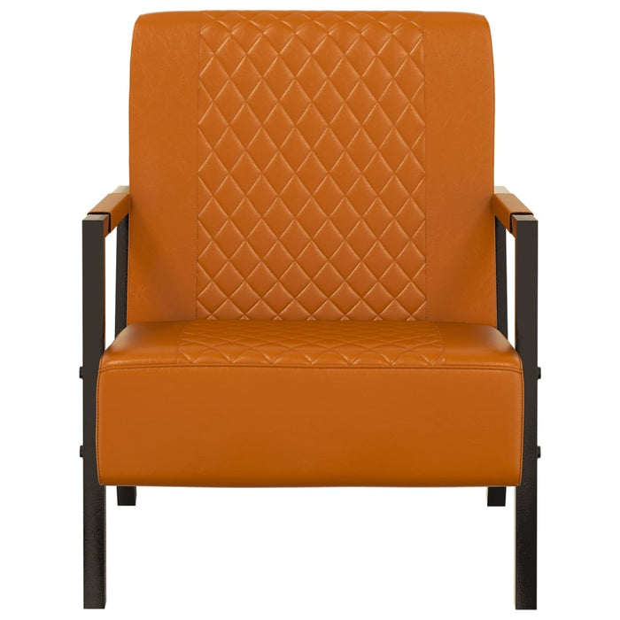 Sessel Braun Kunstleder