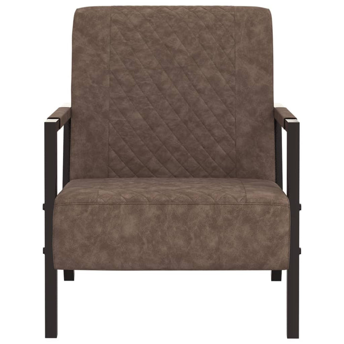 Sessel Dunkelbraun Kunstleder
