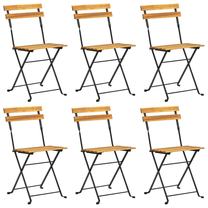 7-tlg. Garten-Essgruppe Klappbar Akazie Massivholz