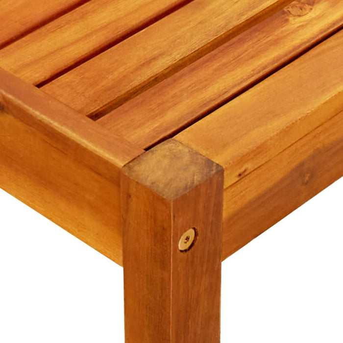 Gartenbank Leonardo mit Tisch & Fußhockern Massivholz Akazie