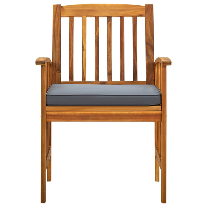 9-tlg. Garten-Essgruppe mit Kissen Massivholz Akazie