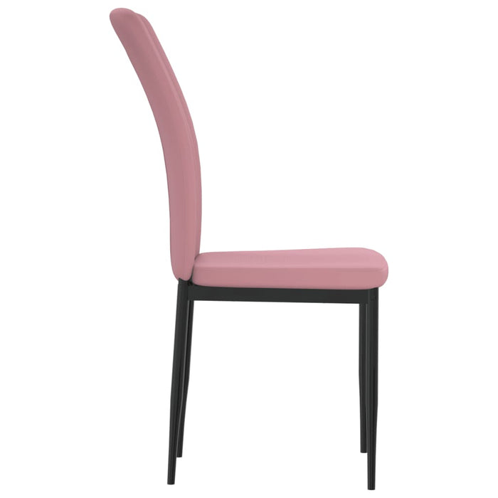 Dining room chairs 2 pcs. Pink velvet