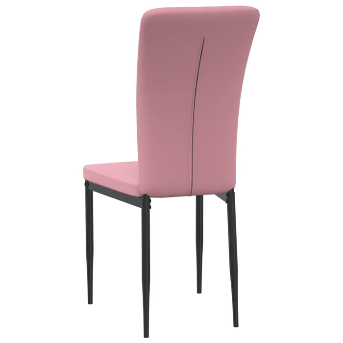 Dining room chairs 2 pcs. Pink velvet