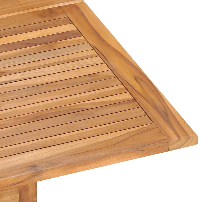 7 pcs. Garden dining group foldable solid teak wood